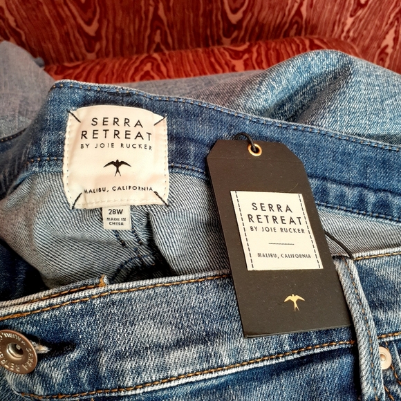 SERRA RETREAT Stretch Ankle Blue Denim Jeans Women's Size 28W NWT - Picture 5 of 10